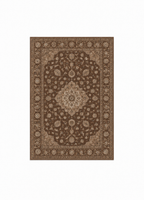 KASHAN orientalisk matta i brun finish 140x200 cm