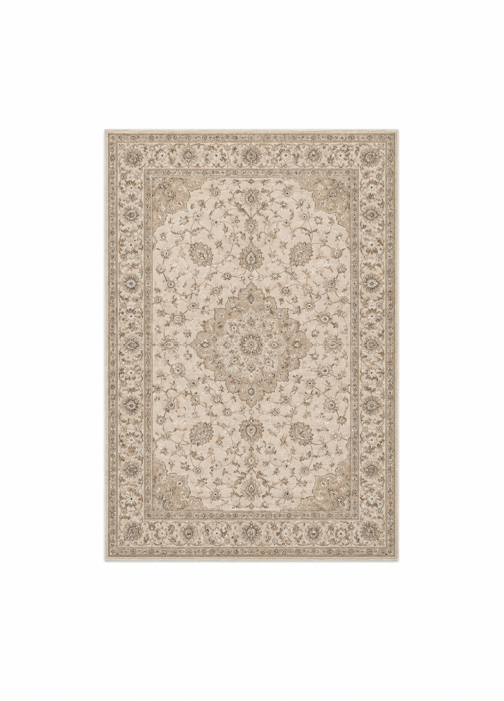 KASHAN orientalisk matta i beige finish 140x200 cm