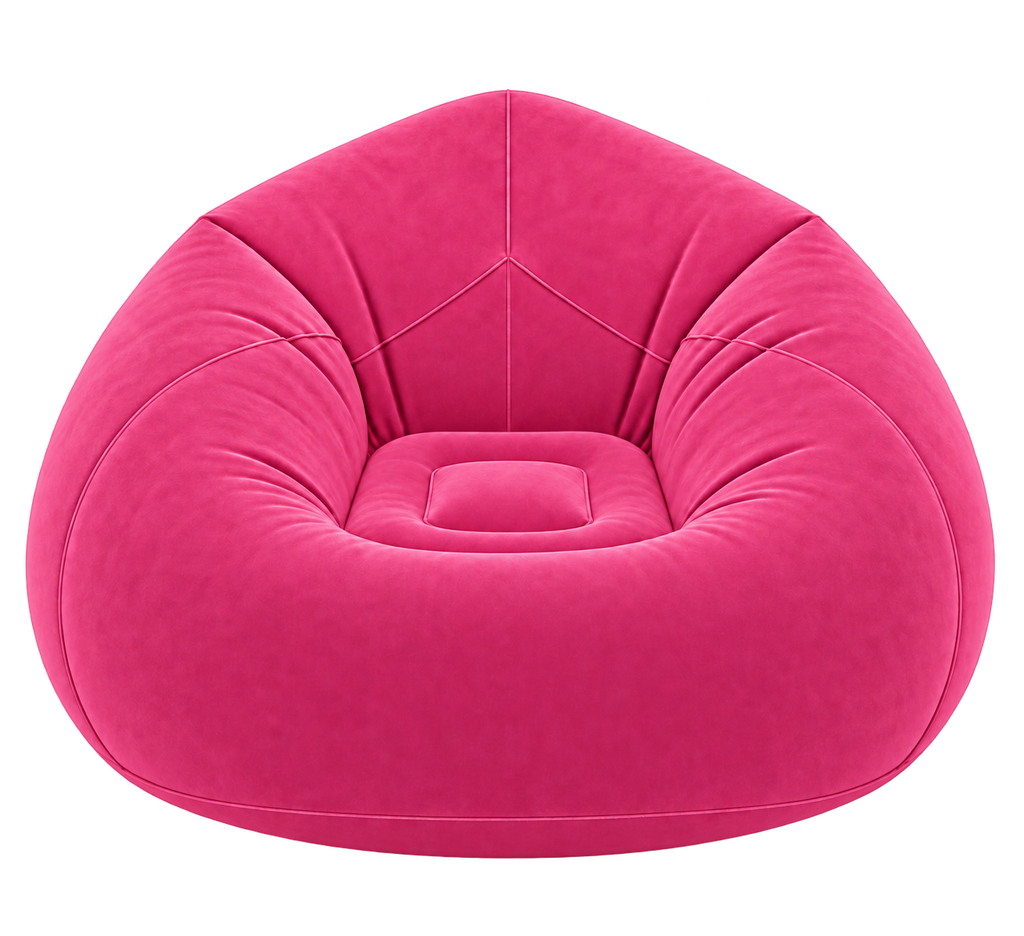 MADDE puff- och sittsäck loungefåtölj i ROSA