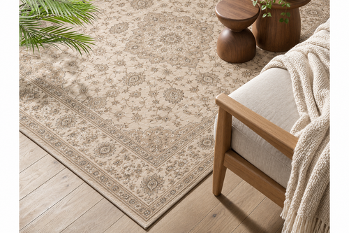 KASHAN orientalisk matta i beige finish 140x200 cm