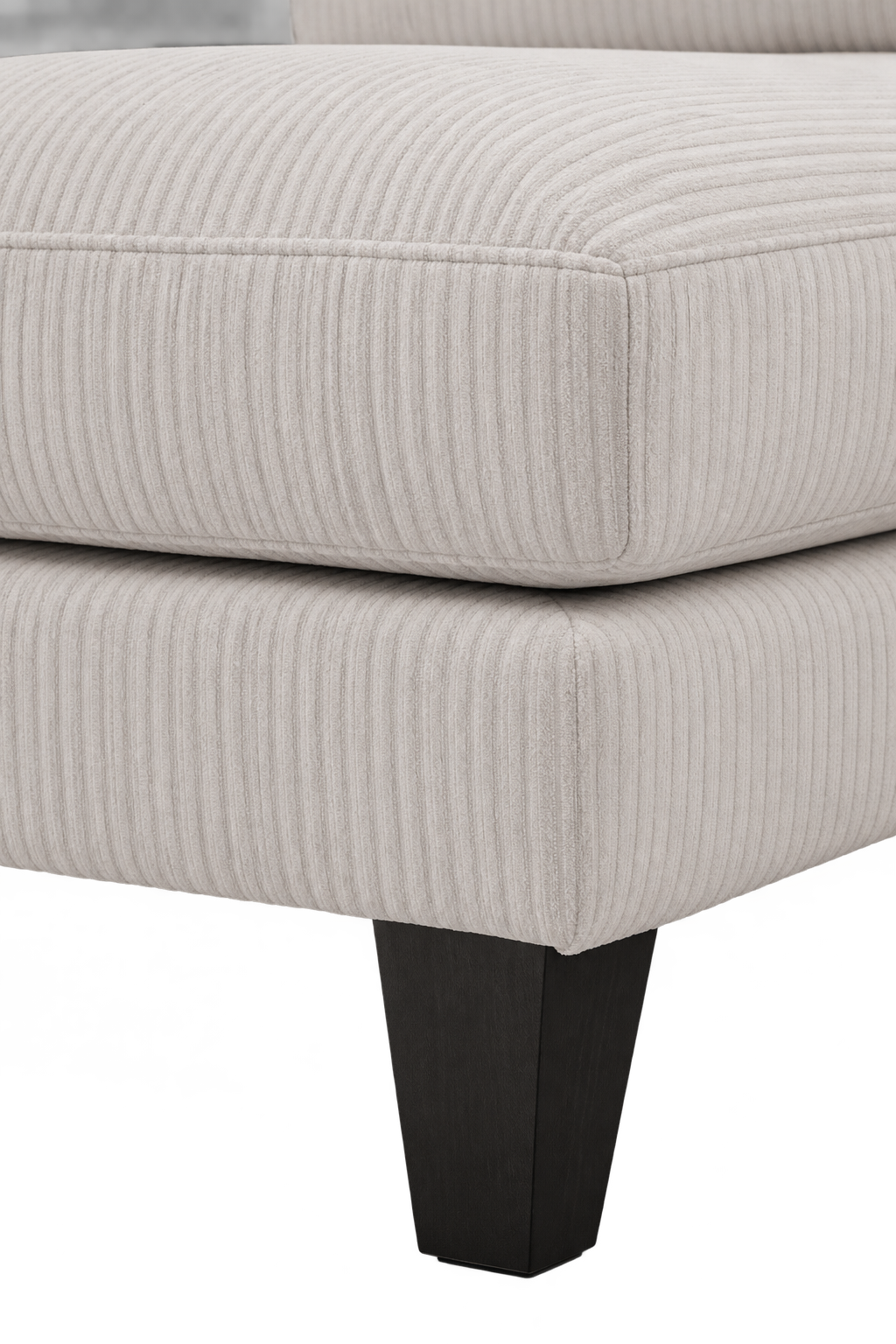 MADDE fyr-sätes U-soffa med dubbel schäslong i beige