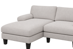 MADDE fyr-sätes U-soffa med dubbel schäslong i beige
